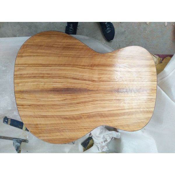 AAAA all Solid custom olive wood OM style custom guitar Gotoh tuner peg acoustic electric guitar