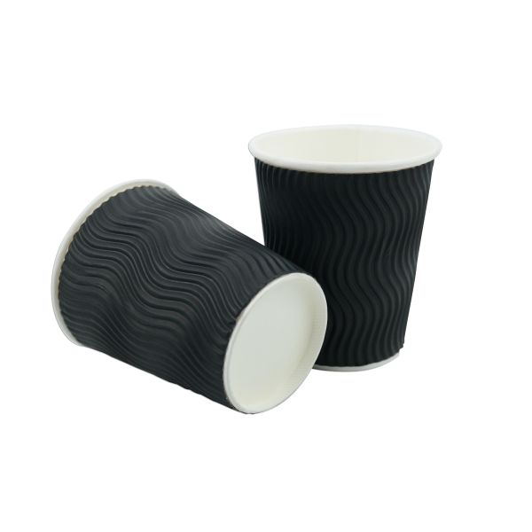 Ripple Type 300ml Vending Paper Cups No Smell With QC Random Inspection