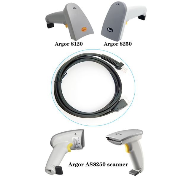 5V RJ45 Data Cable , Barcode Scanner USB Cable 2m 3m 5m Length