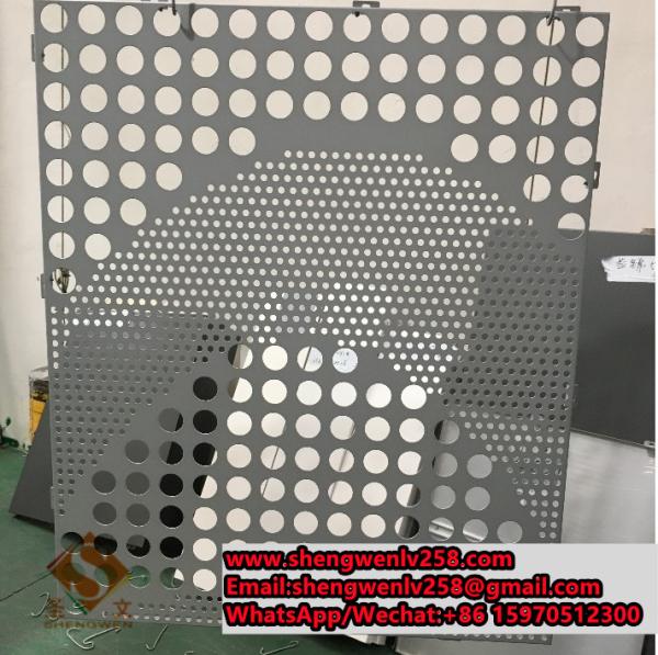 aluminum cladding panel with hollow pattern carving panel sheet for curtain wall decoration
