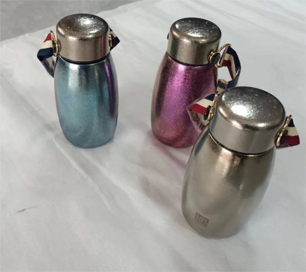 Portable Travel Colour Titanium Vacuum Cartoon Kettle With Lid