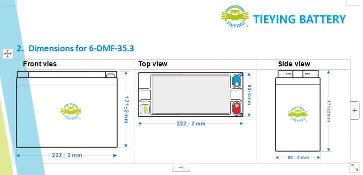 CE SDS Electric Tricycle Rechargeable deep cycle lead acid battery 12v 6-DF-35.3