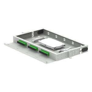 FTTH 96 Core Capacity Patch Panel 19 polegadas Quadro de Distribuição Óptica com