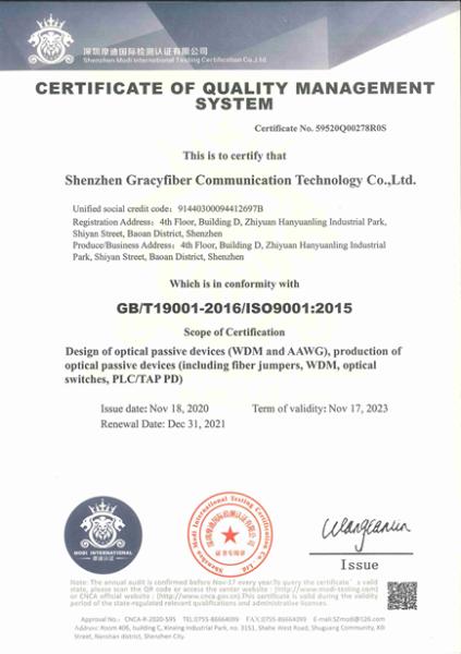 Shenzhen Gracyfiber Technology Co., Ltd.