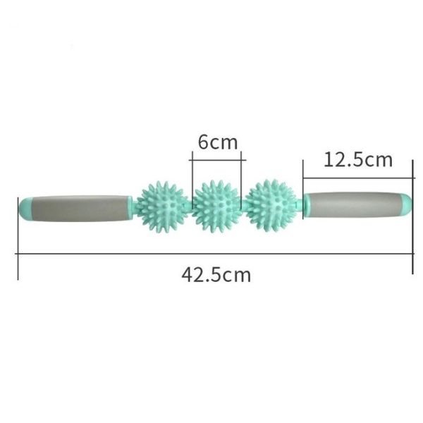 42CM 16.5 Inches Flexible Muscle Back Massage Roller Stick Core Flexibility