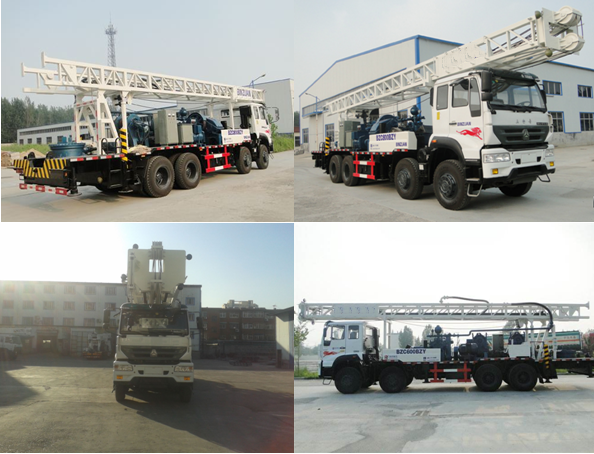 Буровая установка роторной таблицы 600M установленная тележкой для геологохимического