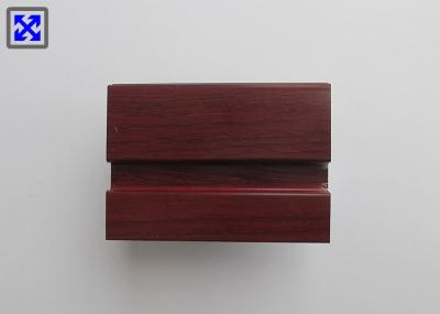 Double Glass Wood Grain Aluminum Profile , Aluminium Trim Profiles For Folding Doors
