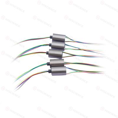0-100RPM Capsule Slip Rings Miniature 4 Circuits 1A With Stainless Steel Housing Material