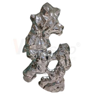 8k Stainless Steel Metal Fabrication Water Ripple Finshed Office Decoration Sculpture Metal