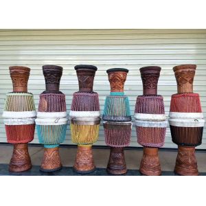 16пряди заплело веревочку 5mm нейлона покрасило декоративную веревочку для африканского барабанчика