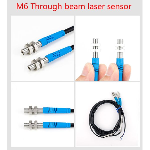 LUOSHIDA DC 3 Wire All Series Through Beam Laser Sensor 20m / 30m Sensing Distance
