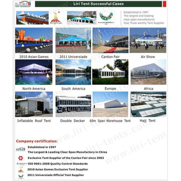 Hot Sales Large Translucent tent 20*40m with translucent PVC Cover for 600 people party