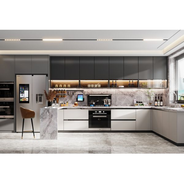Residence/Apartment/Hotel Water Proof Cabinet Melamine Kitchen Cabinet