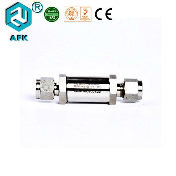 Laboratory Air Compressor Check Valve 3000Psi Max Working Temperature 204℃