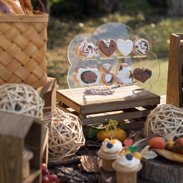 Stylish Cloud Cut Shape Acrylic POS Holders Display For DIY Craft Or Hair Accessories