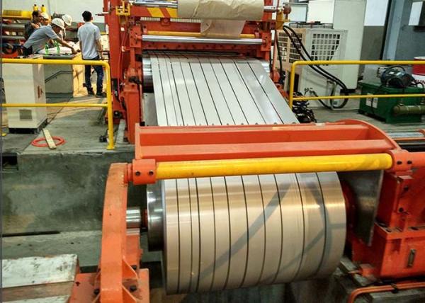 Stainless Steel Sheet Metal Slitter Machine Thickness 0.3 - 2.0mm High Efficiency