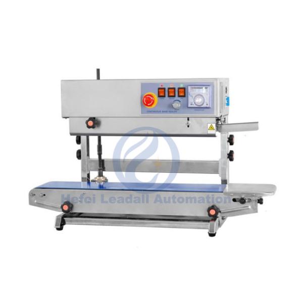 Stepless Speed Stainless Steel Auto Bag Sealer / Plastic Bag Continuous Band Sealer