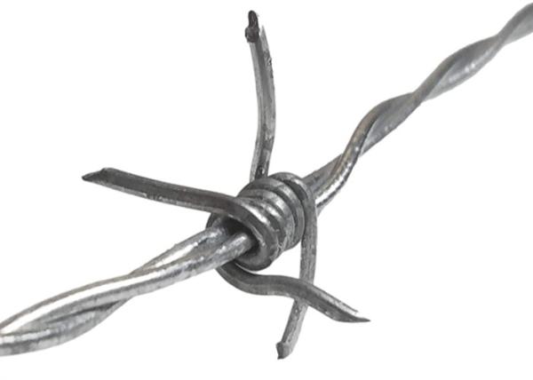 Galvanizado/Pvc revestiu o arame farpado do aço de 2.0mm para o campo que cerca 25kg/Roll