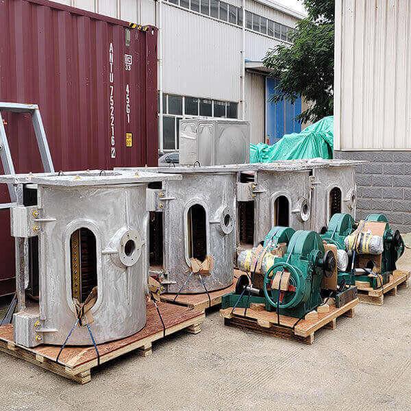 1400KW Induction Melting Furnace for Iron Steel Copper 2000kg Capacity