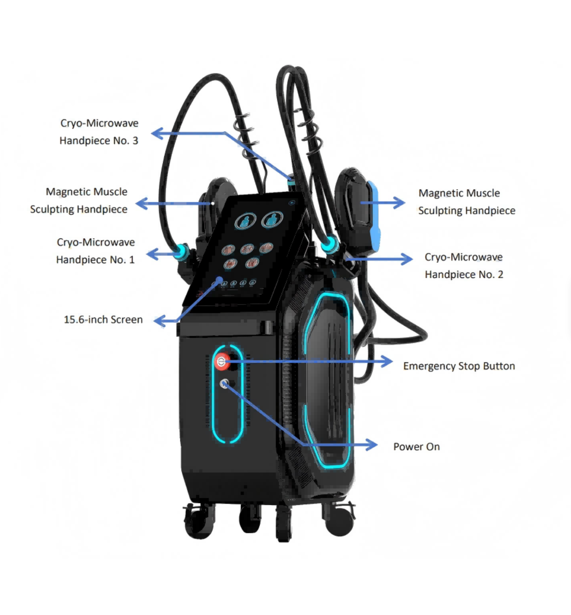 Professional Body Slimming Machine Dual Technologies EMS Body Sculpting Neo + Onda Pro Micro Cool Waves to Build Muscle and Reduce Fat with