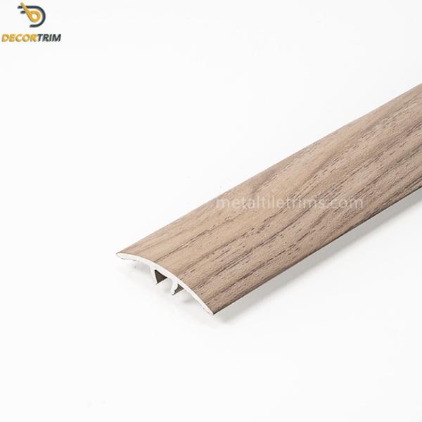 Protective Floor Transition Strip Screw Fix Wood Grain Color 2500mm Length