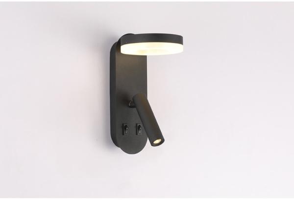 Reading Wall Lamp acrylic ball Bedside Wall Sconce double switches reading lamp Hotel Villa headboard wall light