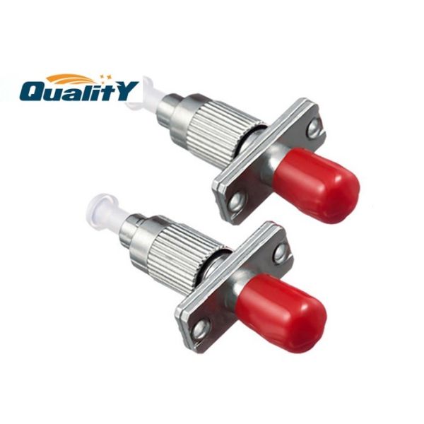 FC To ST Metal Fiber Optic Adapter , Singlemode SM Fiber ST Female To FC Male Conversion Hybrid Adapters