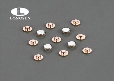 Bimetal Contacts Copper Blind Rivets , Flat Head Solid Rivet For Contactors