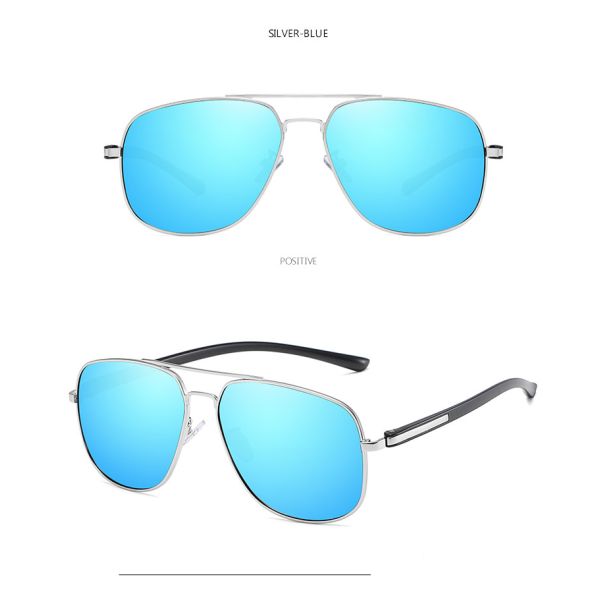 Unique Trending Uv400 Polarized Sunglasses BSCI Square Ocean Lens