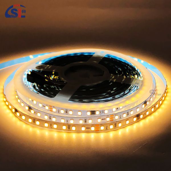 Жилая светодиодная световая лента DC12V 24V SMD2835 Электропластинка PCB 120Ds 8mm Ra 80 3000K