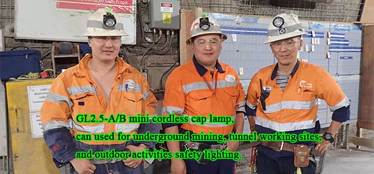 GL2.5-A Cordless Cap Lamp Mining Lamp with High Performance Explosion Proof for Underground Industrial Applications