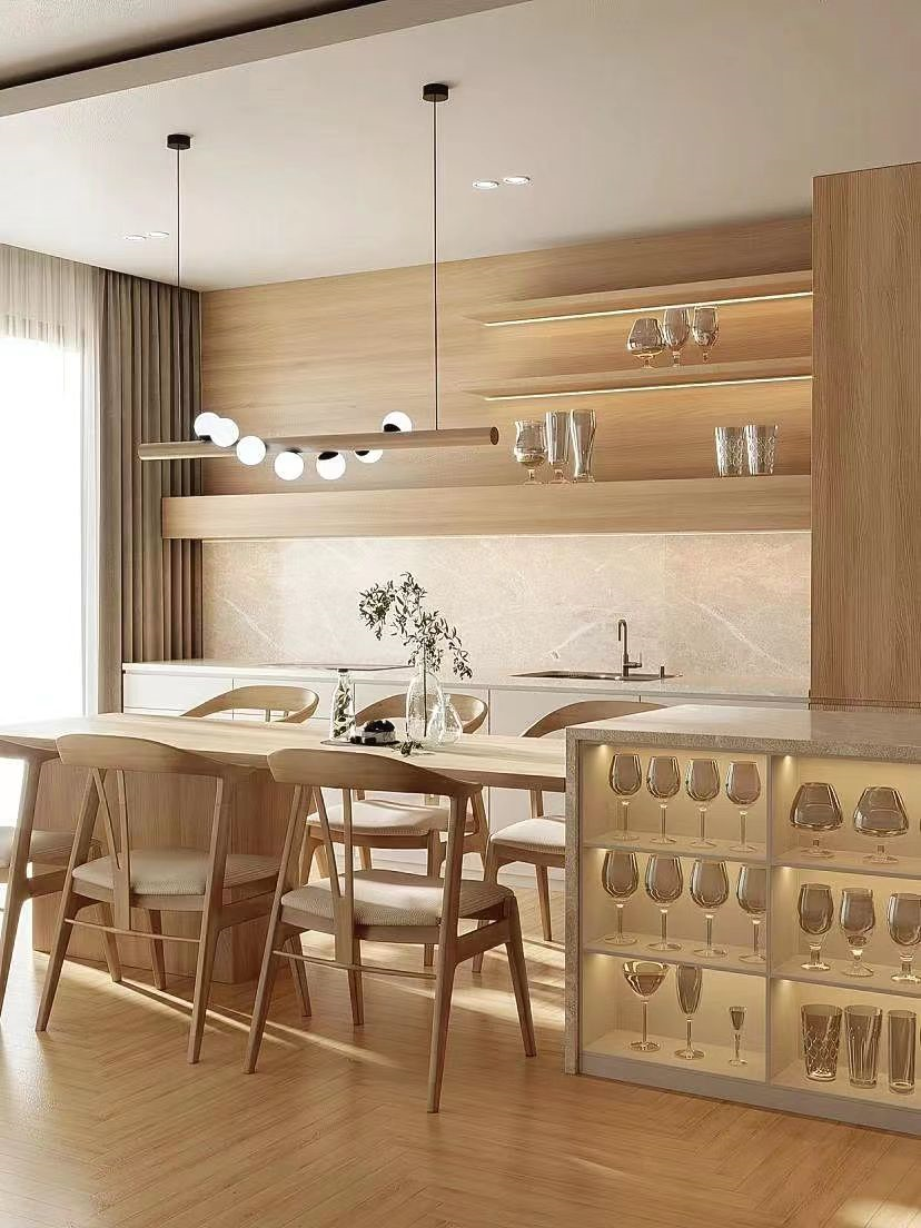 Modern Luxury Wine Cabinet Dining Side Cabinet Hotel Restaurant Cabinet