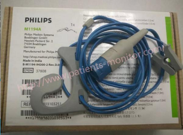 M1194A orelha adulta e pediatra de Philip Patient Monitor Accessories Reusable grampeiam SpO2 o sensor 1.5m 4,9