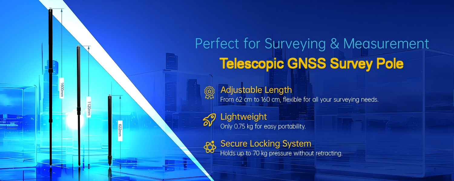 A Telescopic Survey Pole That Is Easier to Carry
