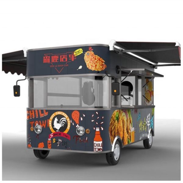 85 Kms Long Distance 1500W/2000W/2500W Food Carts Multifunctional