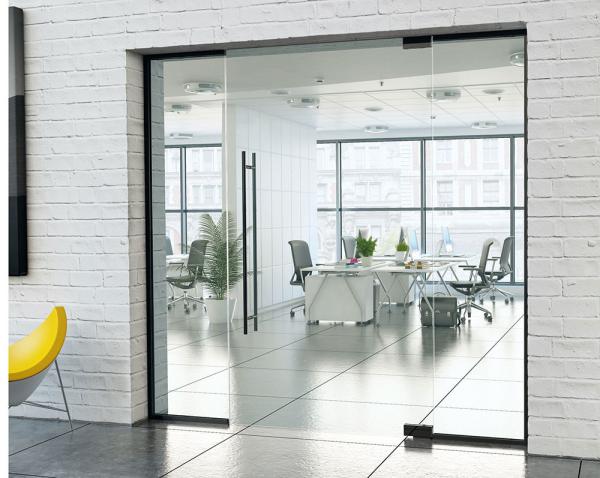 Full View Frameless Transparent Glass Partition Wall for Office, Home, Workshop