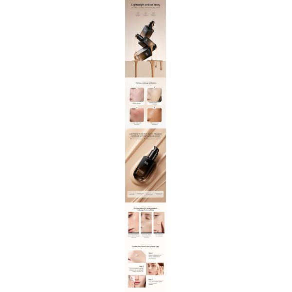 High-quality Cosmetics 24-hour Long-lasting Vegan Own-brand Matte Full-coverage Foundation