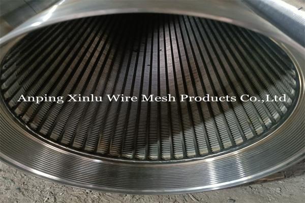 Thread Male And Female Wedge Wire Screen Pipe 304/316 Stainless Steel V Wire Filter with Flange