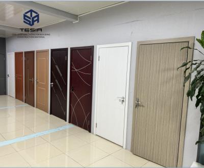 Tesia Waterproof Customized Wooden Plywood Room Door PVC WPC Internal Door