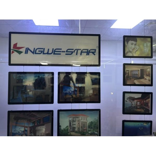 Magnetic A4 Real Estate Agent Hanging Acrylic Led Advertising Light Boxes