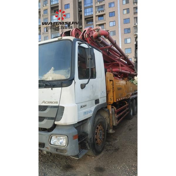 2011 Année Usée Camion à pompe à béton 46m Capacité Mercedes châssis pour SANY 31490 kg
