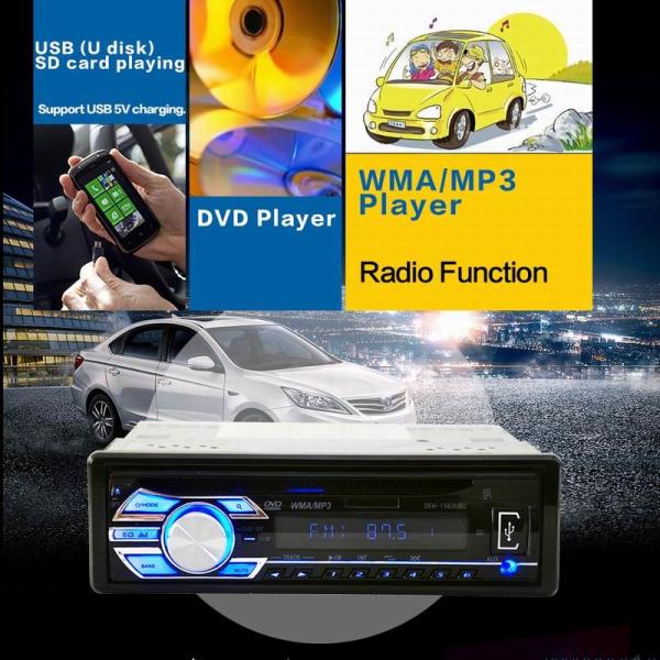 Ouchuangbo Car DVD Stereo Radio Audio Receiver MP3 Player CD/MPEG4/VCD USB SD Slot