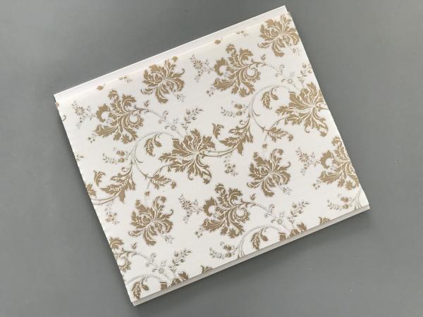 10 Inch Gold Leaf Ceiling PVC Panels Easy to Connect For Wall and Ceiling