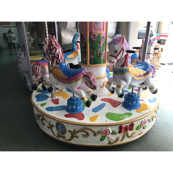 Kids Amusement Carousel Horse Ride / Coin Operated Animal Rides