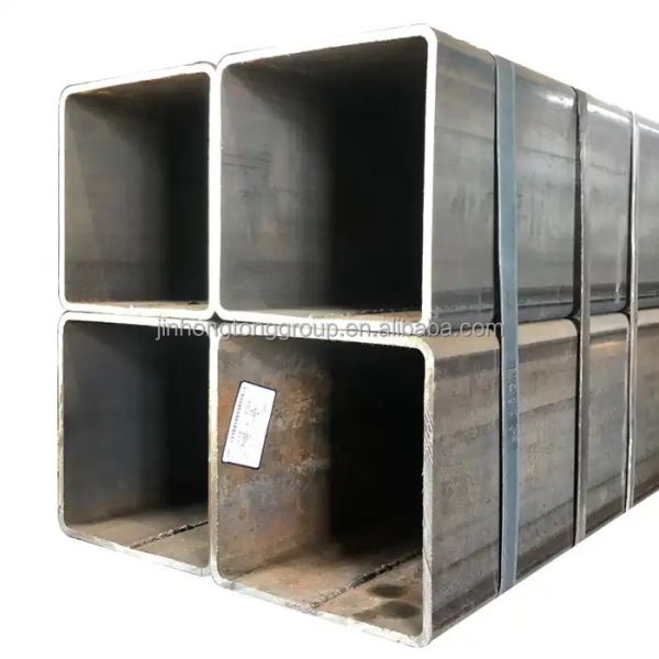 API Pipe Carbon Steel Rectangular Tube Erw Steel Square Tubes with Black Surface and Special Pipe 80 X 80
