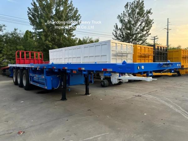 3-Axle Lowbed Semi Trailer for Heavy Equipment Transport