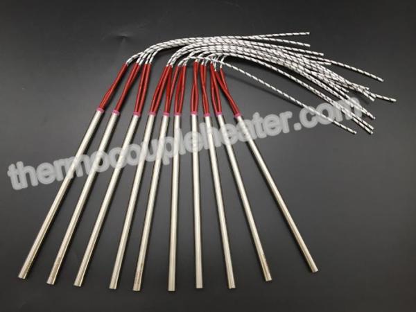 Stainless Steel Sheath Miniature Cartridge Heater With Externally Leads And Ceramic Cap