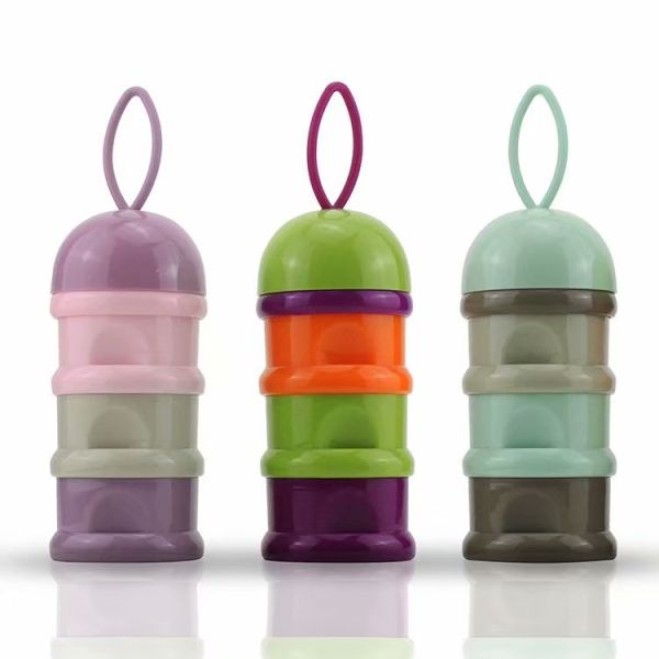100 % Food Grade Baby Milk Powder Storage Box Three Layers Customized Color