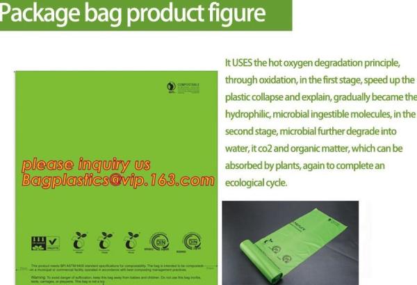 En13432 certified custom printed wholesale biodegradable compostable plastic pharmacy bag with singlet handle