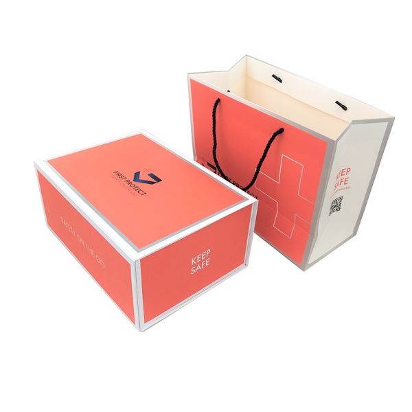 Pink Papercard Luxury Gift Boxes Set For Weddings Graduations Birthday